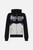 Felpa Cappuccio Zip Over Gotica Black-Gold