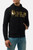 Felpa Cappuccio Logo Nera Oro