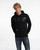 Felpa Cappuccio Logo Black-Titanium