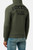 Felpa Cappuccio Logo Olive Green