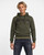 Felpa Cappuccio Logo Olive Green