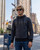 Felpa Logo Anthracite Con Cappuccio E Zip