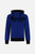 Felpa Logo Cyber Blue Con Cappuccio E Zip