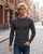 Maglione A Coste Anthracite Mel