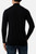 Maglione Nero A Collo Alto Full Zip