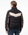 Giacca Imbottita A Collo Alto Con Inserti Logati Black