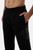 Pantalone Nero Con Logo Laterale