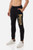 Pantalone Slim Fit Con Logo Black-Gold