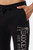 Pantalone Slim Fit Con Logo Black-Titanium