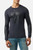T-Shirt Anthracite E Nera A Manica Lunga Con Stampe
