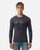 T-Shirt Anthracite E Nera A Manica Lunga Con Stampe