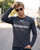 T-Shirt Anthracite-Titanium A Manica Lunga Con Stampe