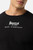 T-Shirt Nera e Oro A Manica Lunga Con Stampe