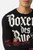 T-Shirt Nera e Rossa A Manica Lunga Con Stampe