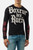 T-Shirt Nera e Rossa A Manica Lunga Con Stampe