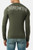 T-Shirt Olive Green A Manica Lunga Con Stampe