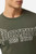 T-Shirt Olive Green A Manica Lunga Con Stampe