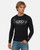 T-Shirt Iconica Manica Lunga Nera E Titanio