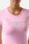T-Shirt Rose Con Strass