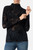 T-Shirt Manica Lunga Nera Trasparente Motivo Animalier