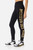 Leggings Neri e Oro Con Logo Frontale