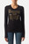 T-Shirt Manica Lunga Graficata Nera E Oro
