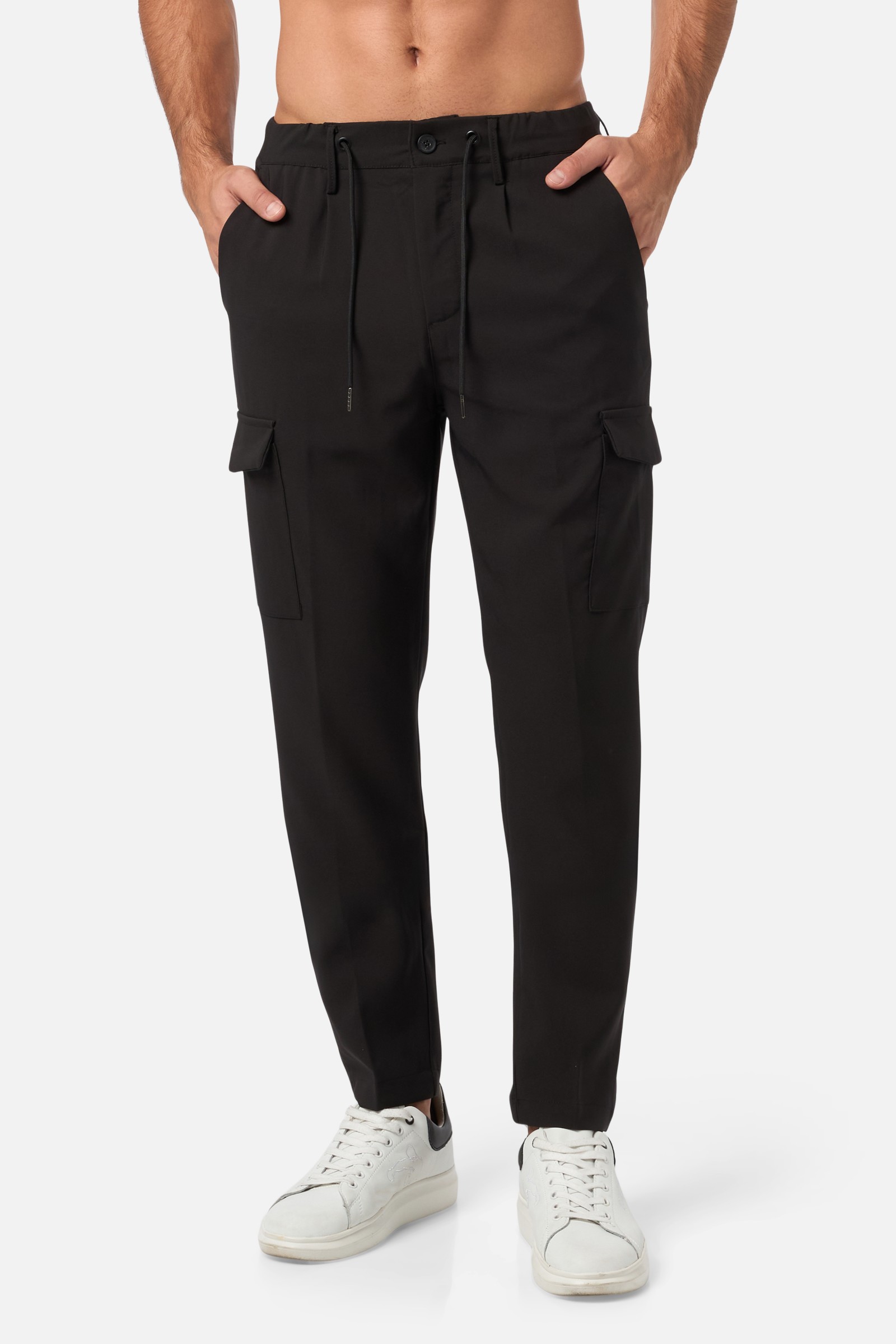 Loose Cargo Pants Black