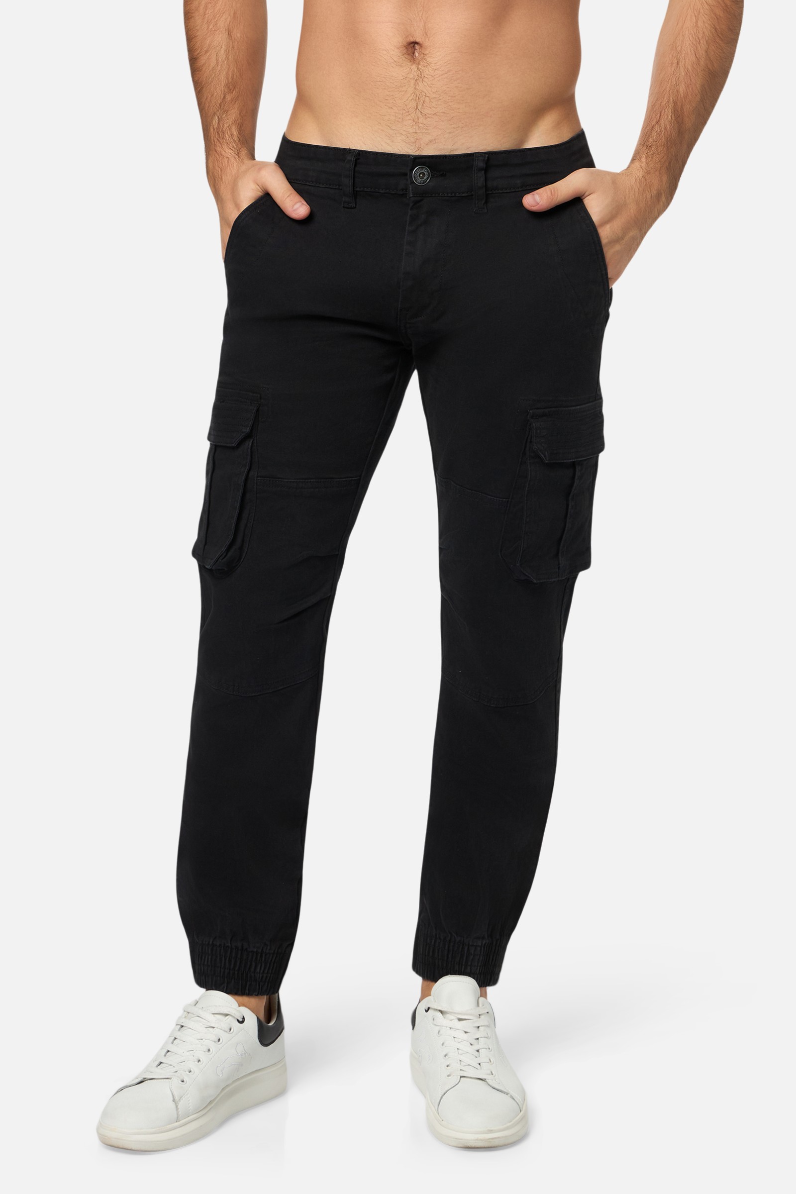 BOYS STONE ISLAND BLACK CARGO PANTS & POLO RALPH LAUREN