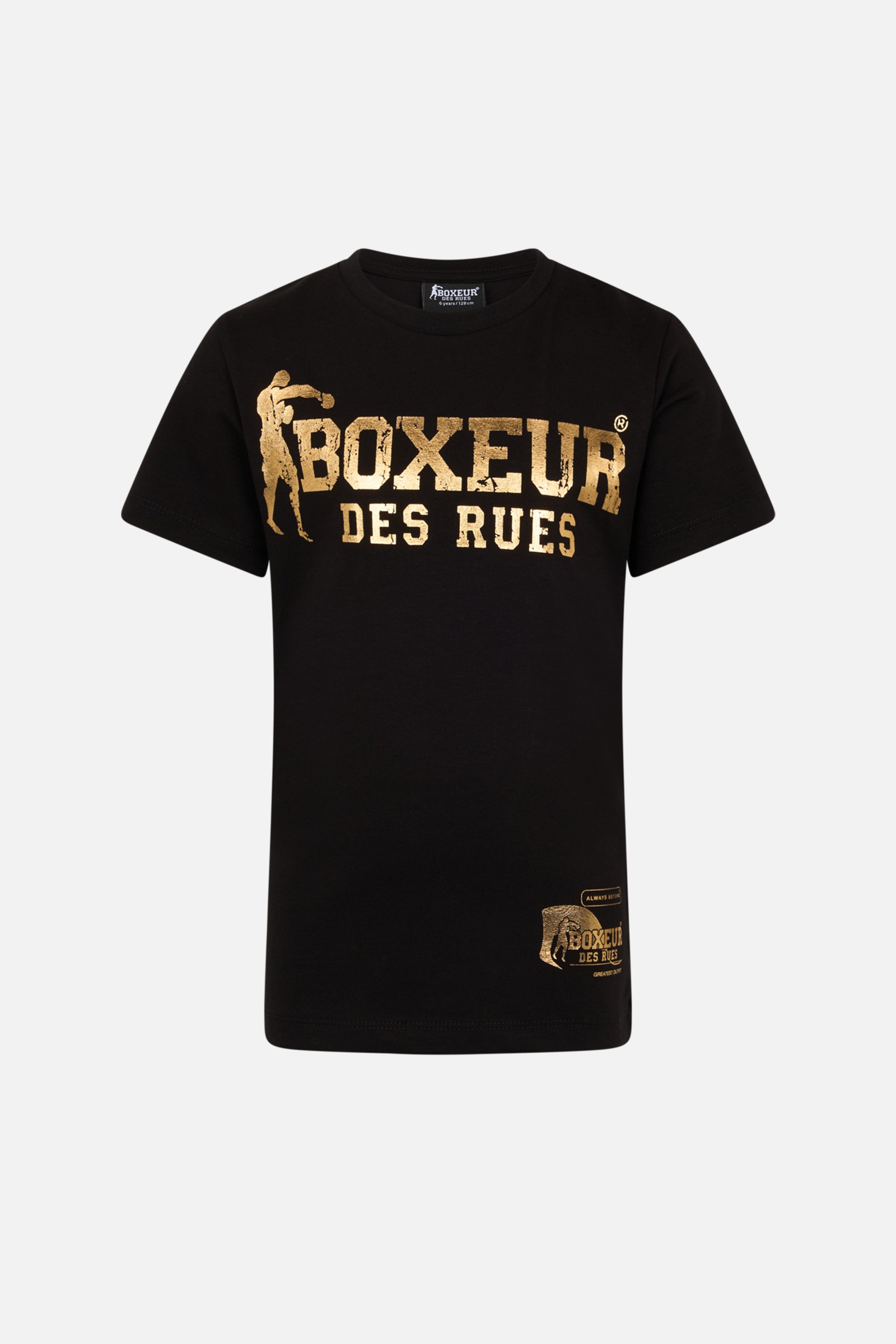 White And Gold Iconic T-Shirt Black-Gold