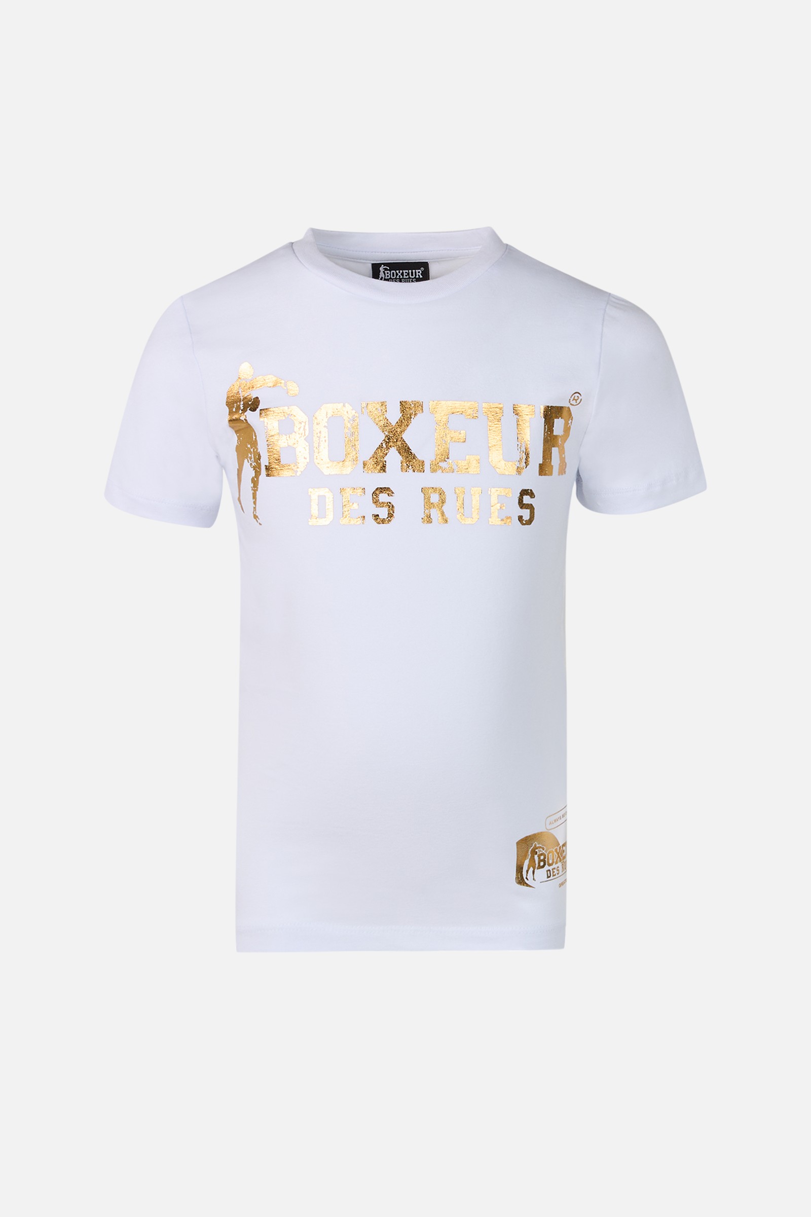 T-Shirt Iconica Kids Bianca E Oro