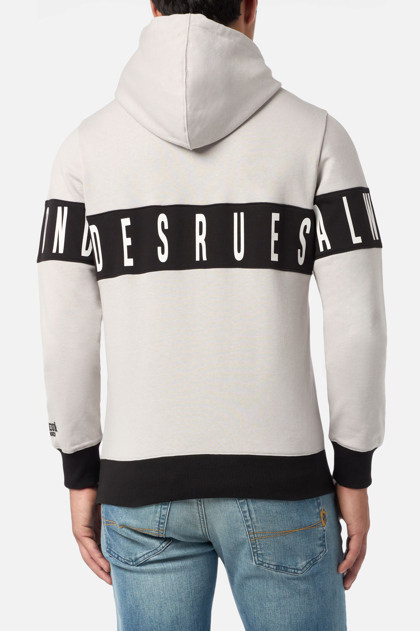STAM MBAUM DENSION SENEAT スエット Grey Sweatshirt With Contrast Band Grey