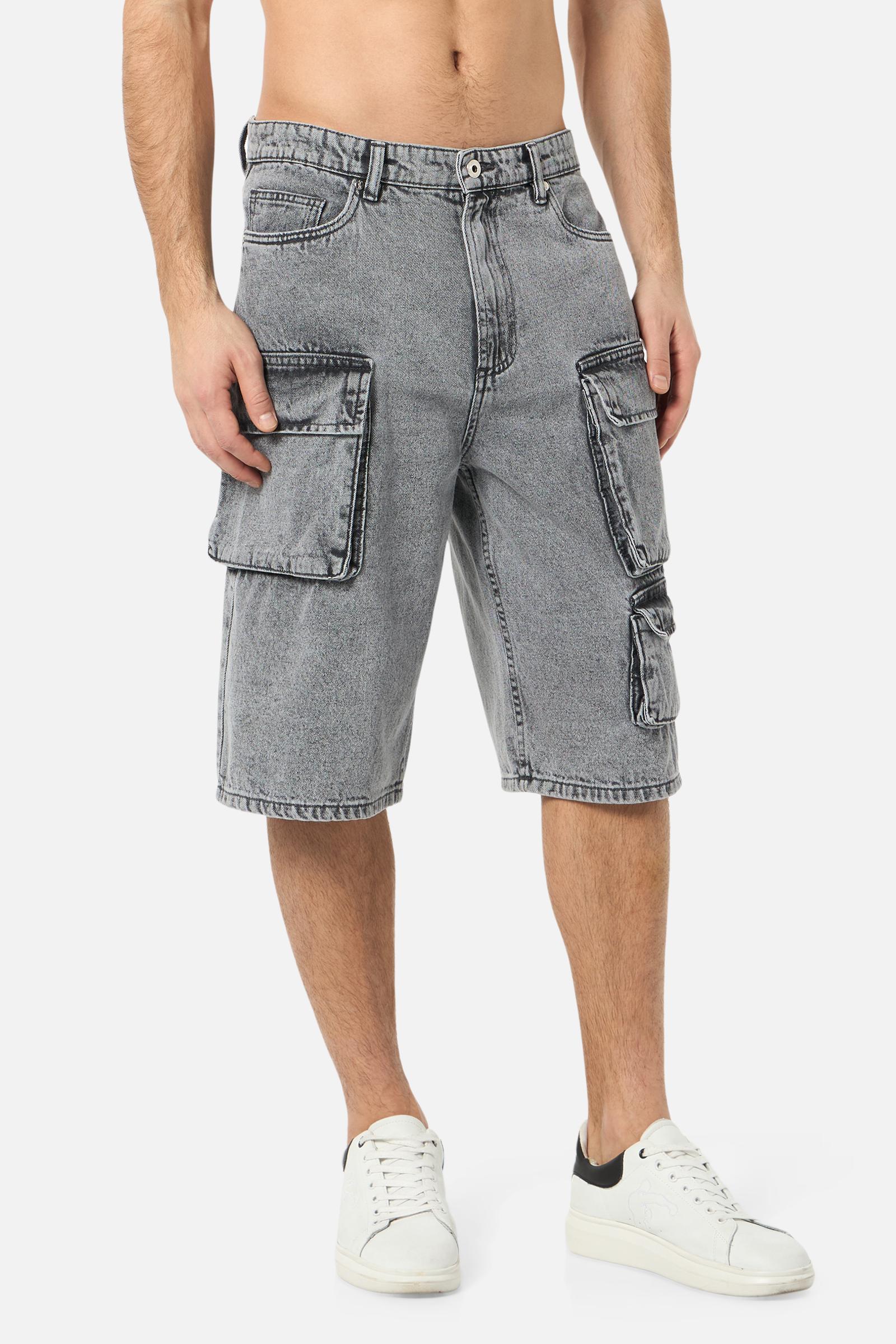 【AAKE】BERMUDA CARGO DENIM Bermuda Men Cargo in Denim – SportIT