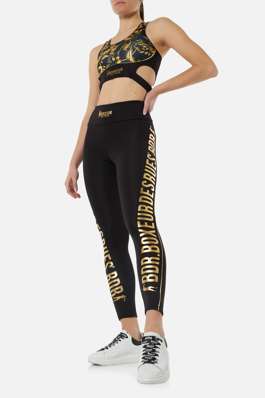 Leggings donna con zip