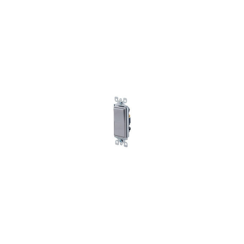 3 Way AC Decora Quiet Rocker Switch, Gray No. 56032GS Whitehead