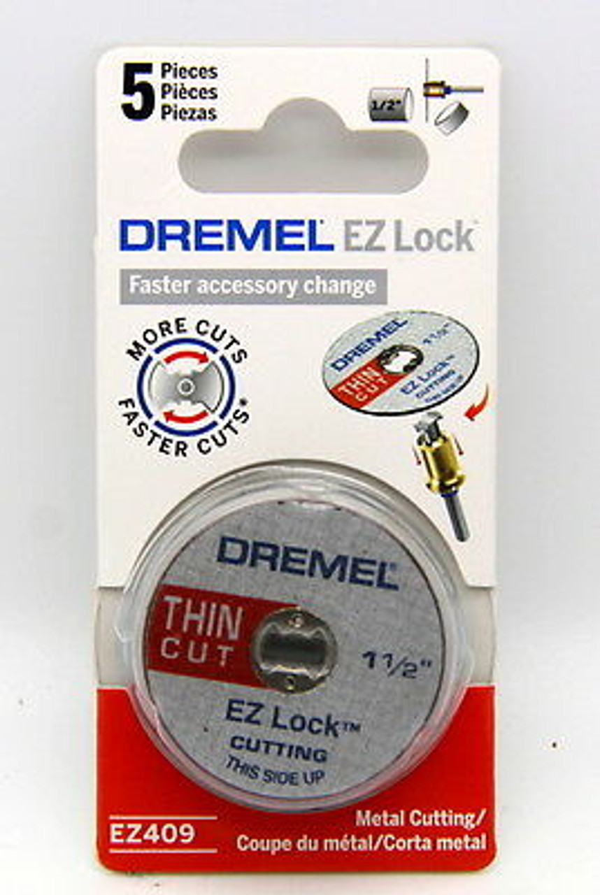 EZ Lock 1-1/2" Thin Cut, Cut-off Wheels, 5/PK No. EZ409 - Whitehead  Industrial Hardware