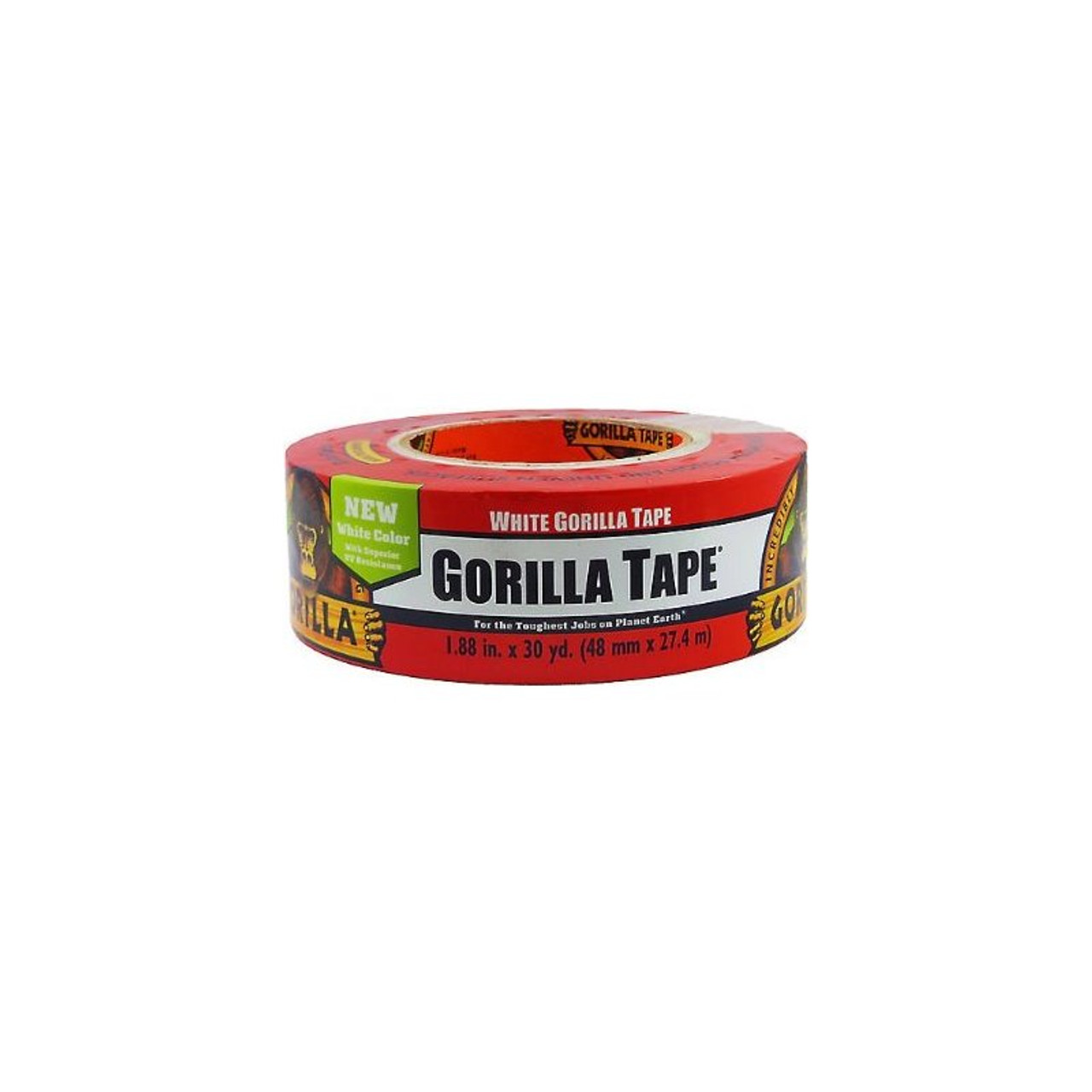 2 x 30 yds. White Gorilla Duct Tape