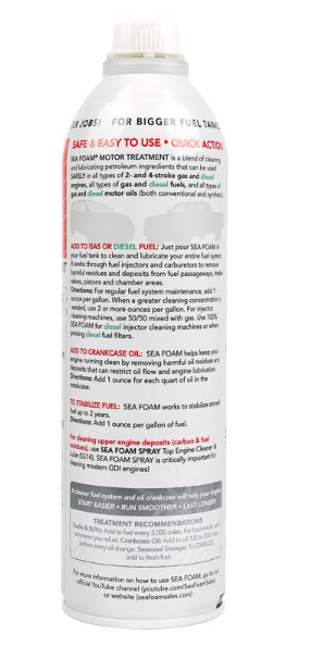 Sea Foam Diesel/Gasoline Fuel Treatment 20 oz No. ST20 Whitehead
