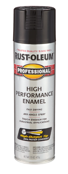 RustOleum Professional Gloss Black Spray Paint 15 oz No. 7579838