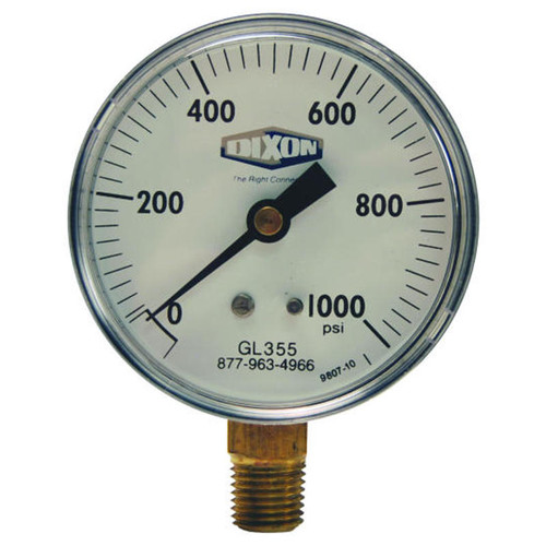 2-1/2" Face 400# Standard Dry Gauge with 1/4" Lower Mount - No. GL347 2-1/2" Face 400# Standard Dry Gauge with 1/4" Lower Mount - No. GL347