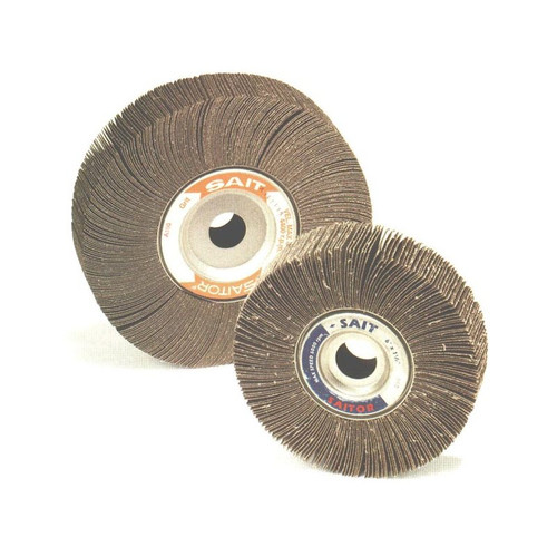 6" x 1" 60 Grit Flap Wheel with 1" Spindle - No. 72000