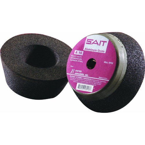 4" Grinding Cup Stone, 5/8"-11 NC Bore Type 11 Sait A16 - No. 26000 4" Grinding Cup Stone, 5/8"-11 NC Bore Type 11 Sait A16 - No. 26000