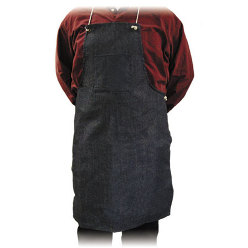 100% Cotton Blye Denim Apron with Pocket- No. 200-011 100% Cotton Blye Denim Apron with Pocket- No. 200-011