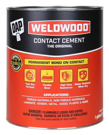 Contact Cement, 128 oz (1-Gallon) Brand Weldwood - No. 00273