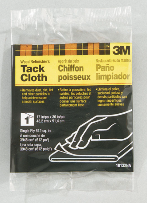 3M Wood Refinisher's Tack Cloth 17” X 36” - No. 10132 3M Wood Refinisher's Tack Cloth 17” X 36” - No. 10132