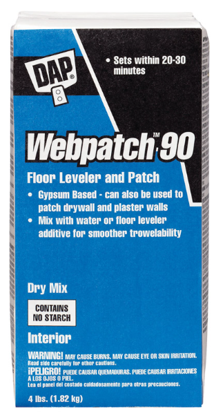 Webpatch 90 Floor Leveler and Patching Compound Dry Mix 4Lb - No. 10314