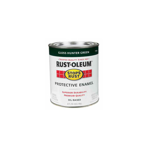 Enamel Oil Base Paint Gloss Hunter Green Qt - No. 7738-502 Enamel Oil Base Paint Gloss Hunter Green Qt - No. 7738-502