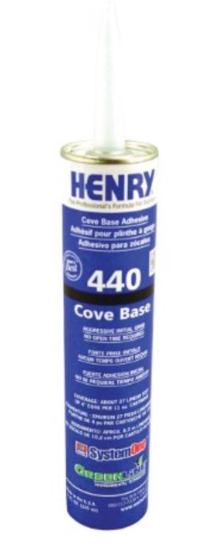 Cove Base Adhesive Cartridge Tube 11 oz Brand Henry - No. FP00440004