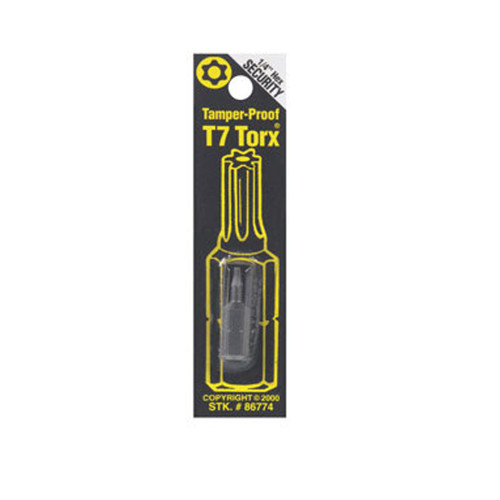 T7 Torx Tamper-Proof Security Bit - No. 86774 T7 Torx Tamper-Proof Security Bit - No. 86774