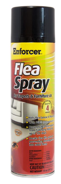 Flea Spray For Carpet and Furniture Aerosol 14 oz - No. 72446