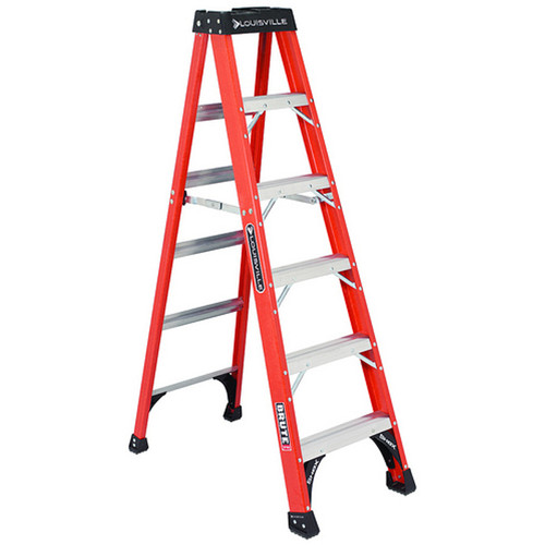 Louisville Ladder FS1404HD 4' 375-Pound Fiberglass Step Ladder